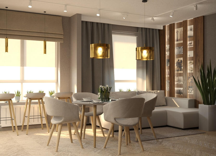 Living room &amp; Dining zone
